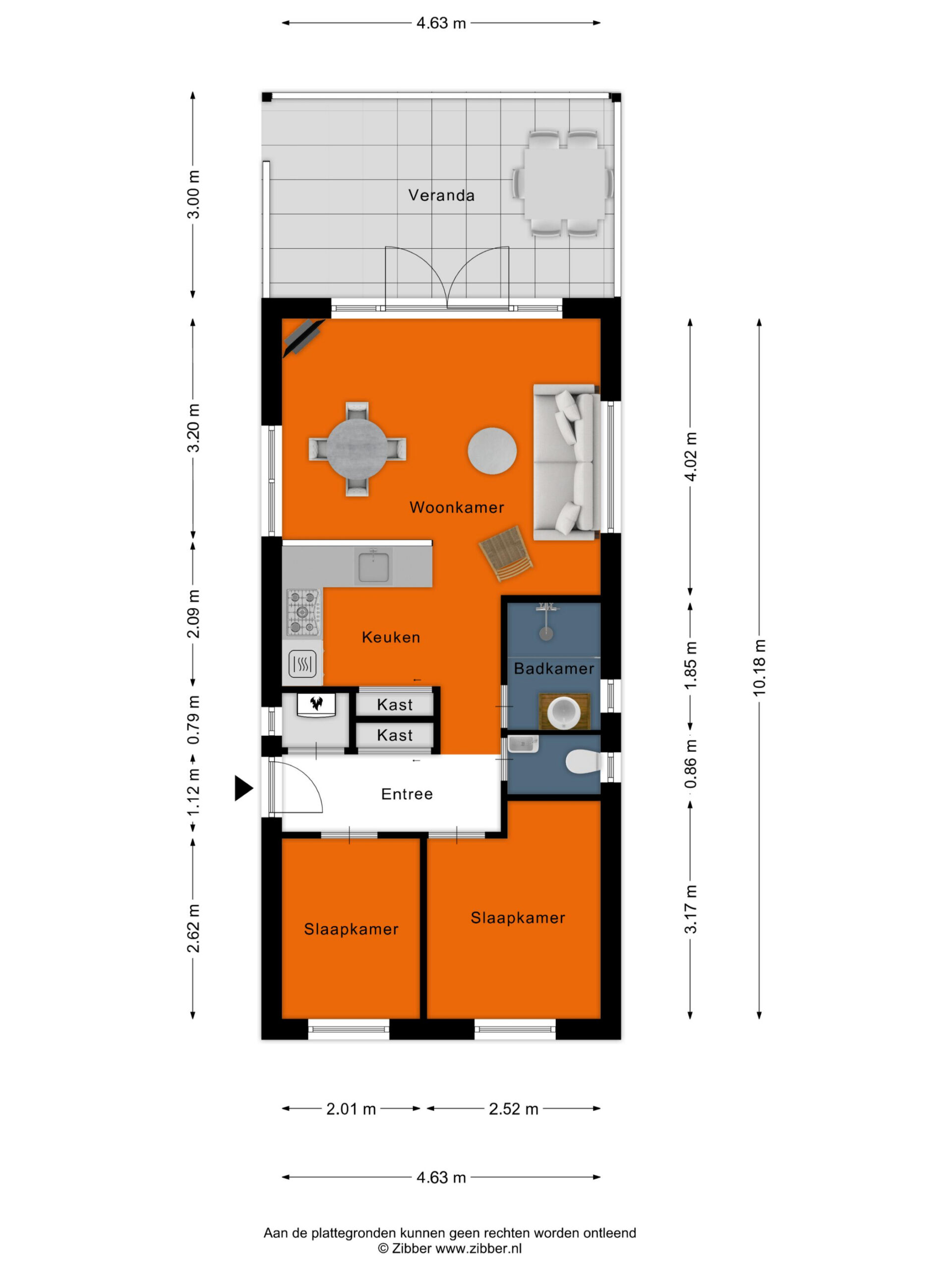 Markelo – Potdijk 8S032 – Plattegrond