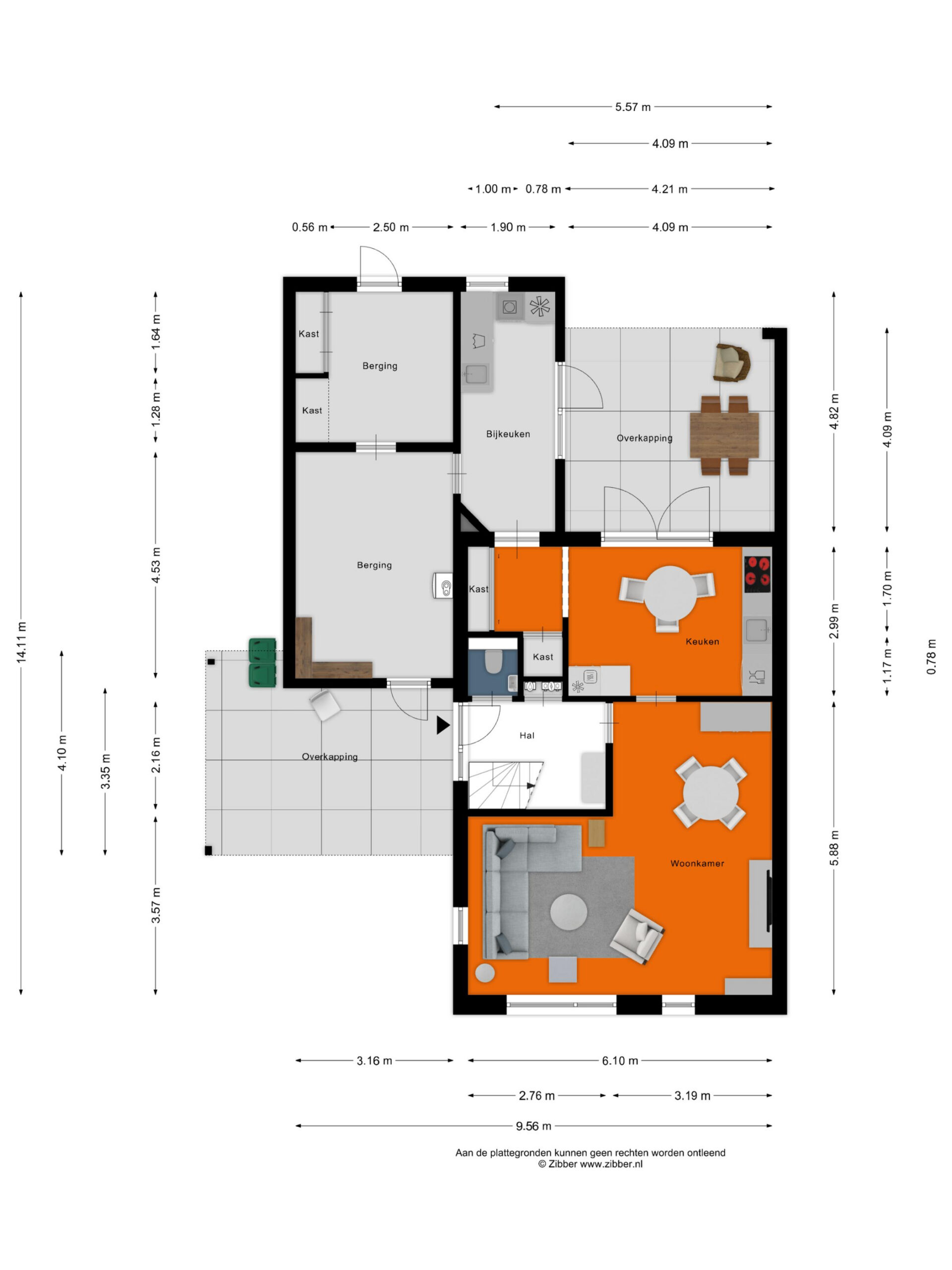 Enter – Erve Hobbelinck 16 – Plattegrond