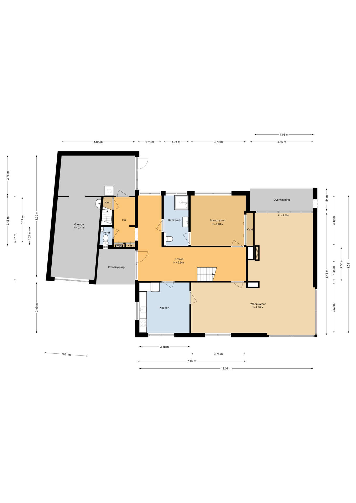 Markelo – Prinses Irenestraat 13 – Plattegrond