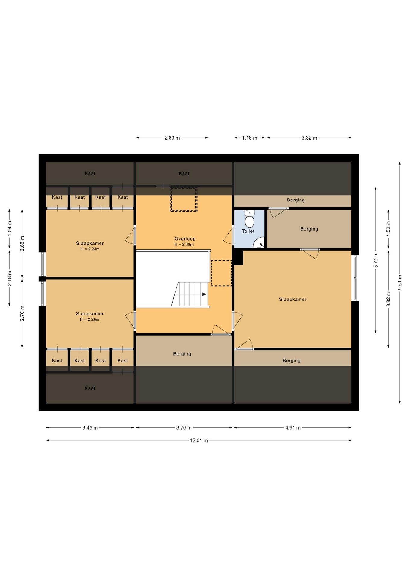 Markelo – Prinses Irenestraat 13 – Plattegrond 4