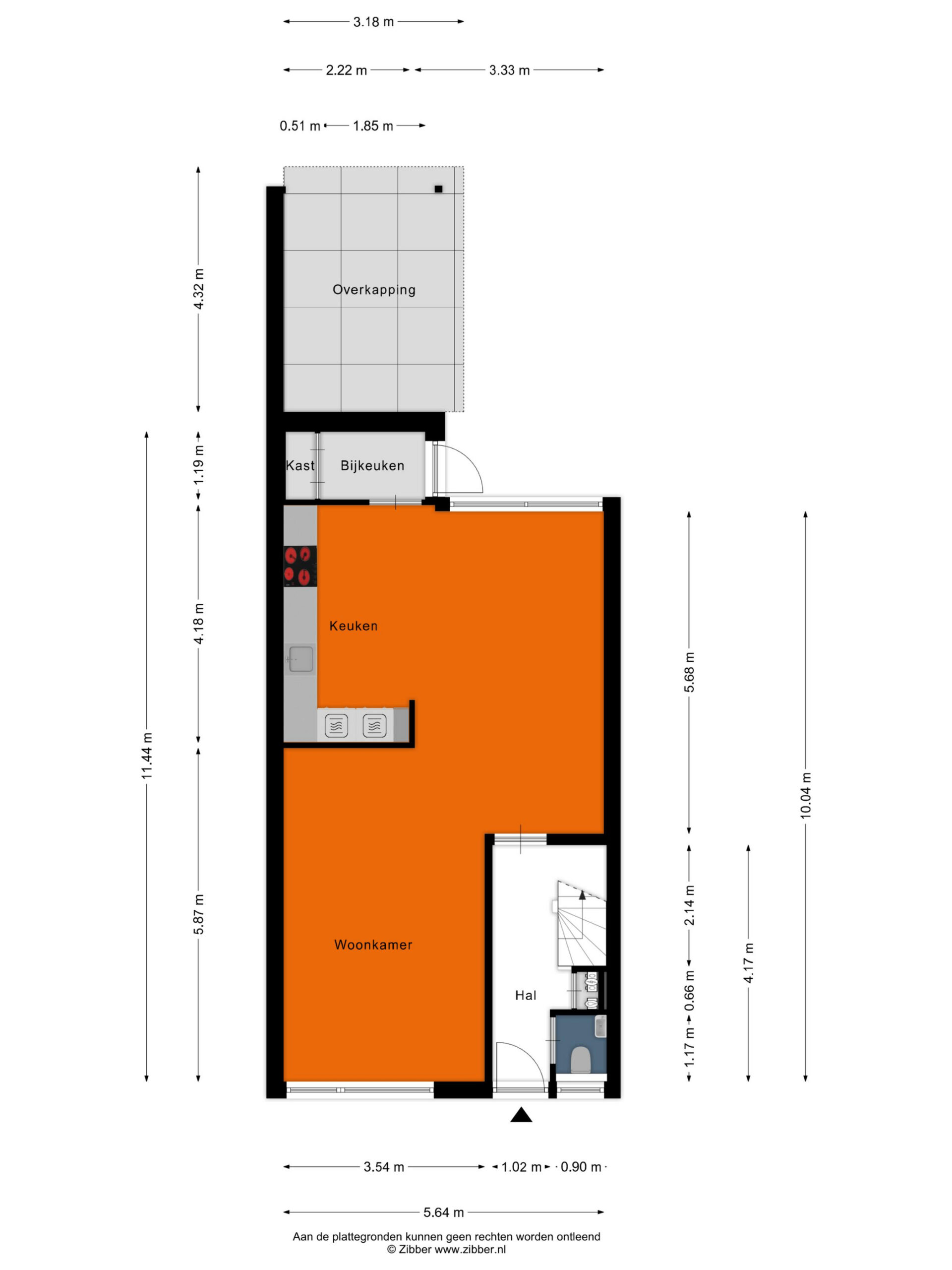 Diepenheim – De Kerkegaarden 53 – Plattegrond