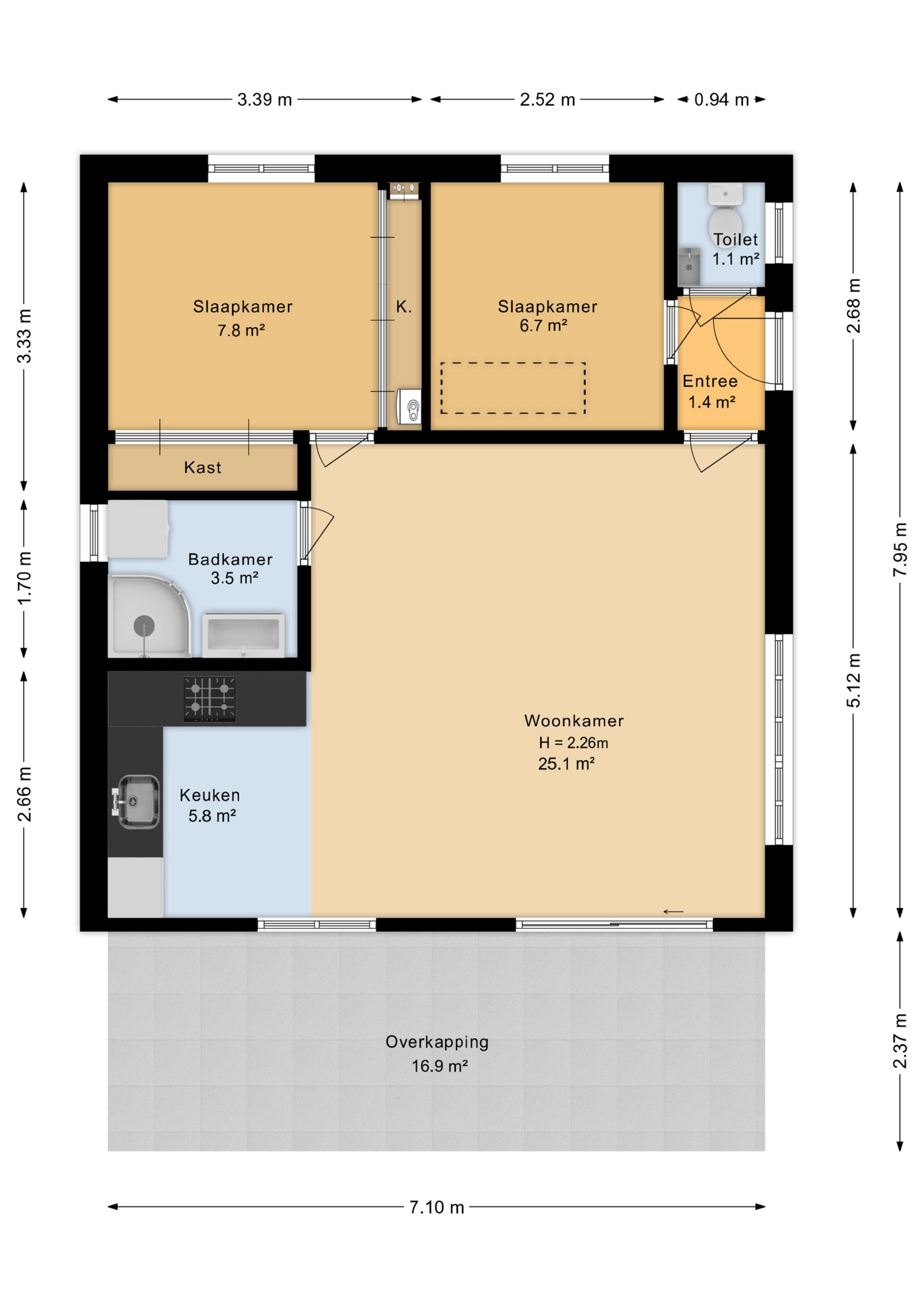 Markelo – Potdijk 8E23 – Plattegrond 2
