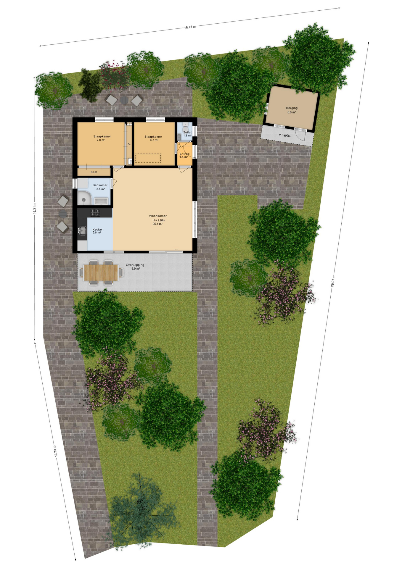 Markelo – Potdijk 8E23 – Plattegrond 4