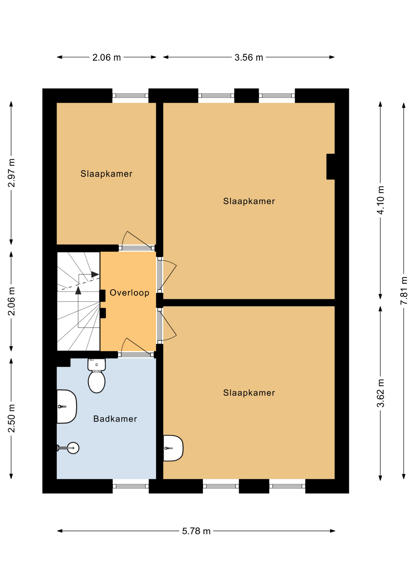 Goor – Pieter Langendijkstraat 25 – Plattegrond 3