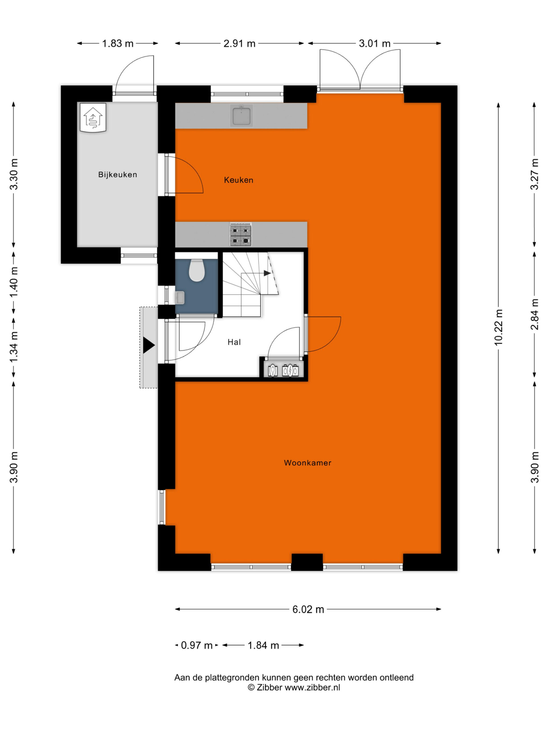 Almelo – Cardinaalstraat 43 – Plattegrond