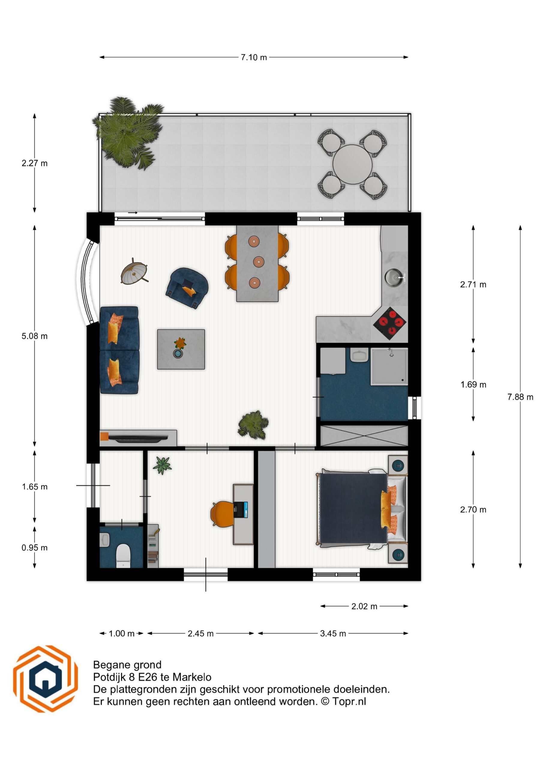 Markelo – Potdijk 8E26 – Plattegrond 2